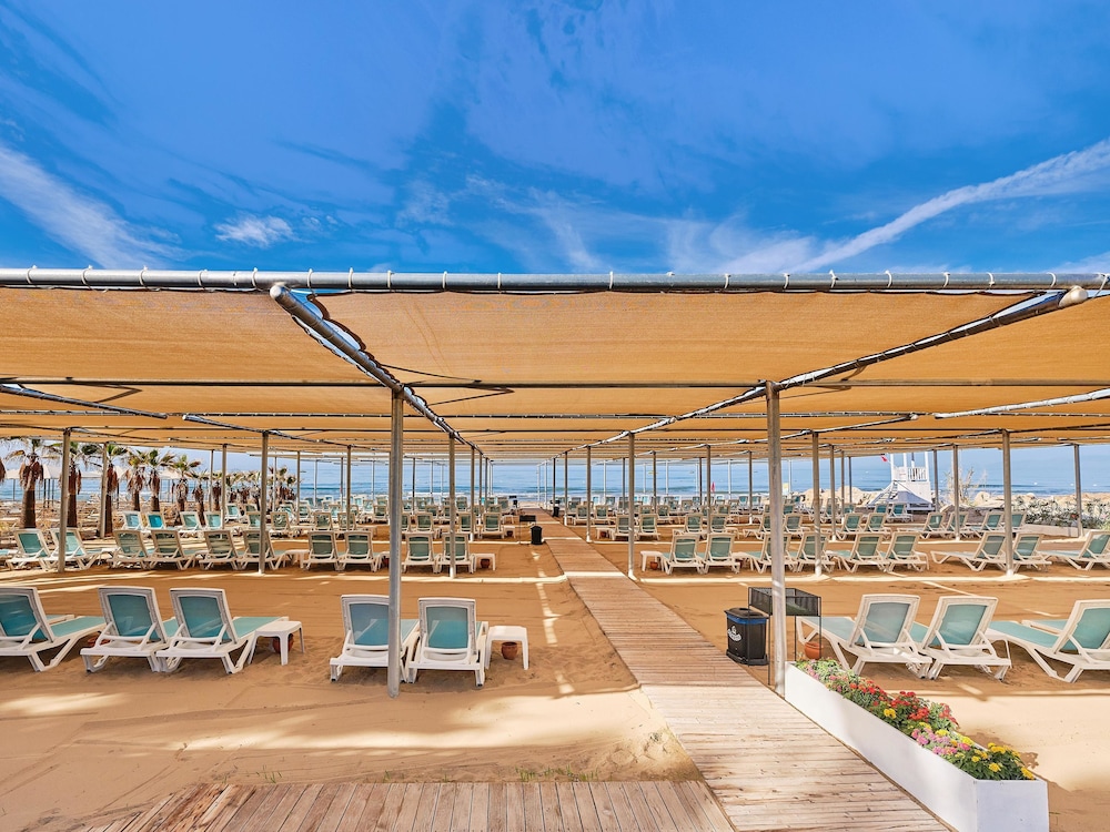 Outdoor banquet area