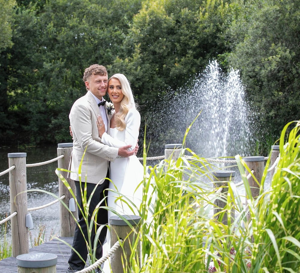 Outdoor wedding area