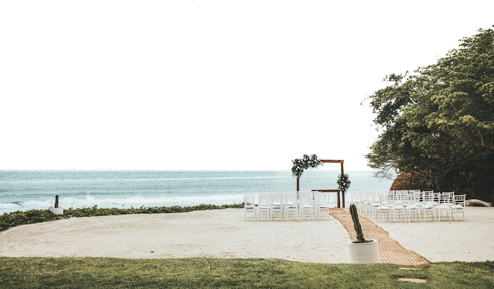 Outdoor wedding area