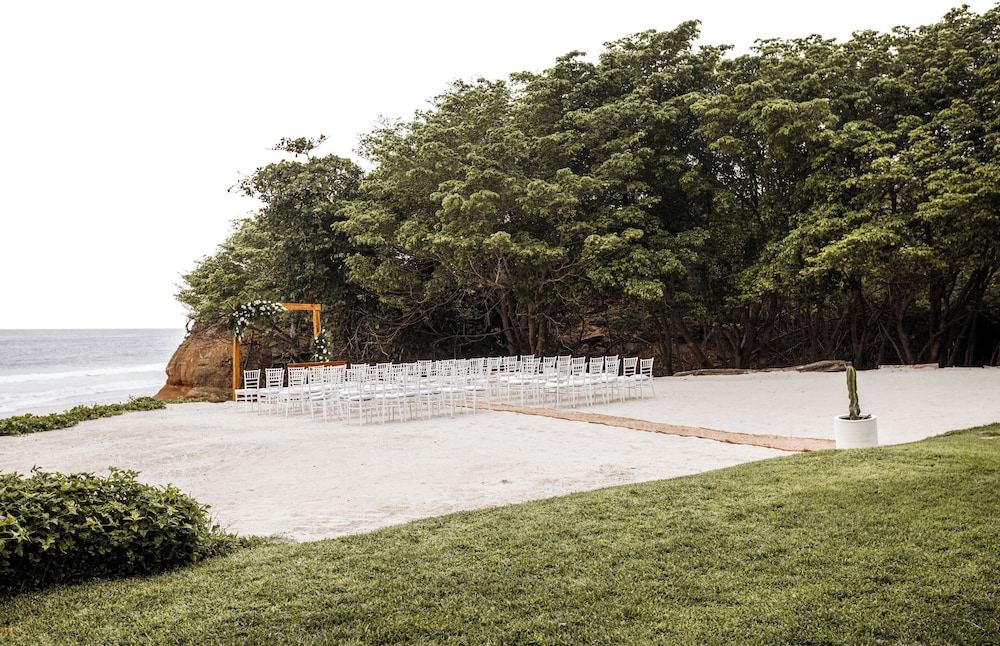 Outdoor wedding area