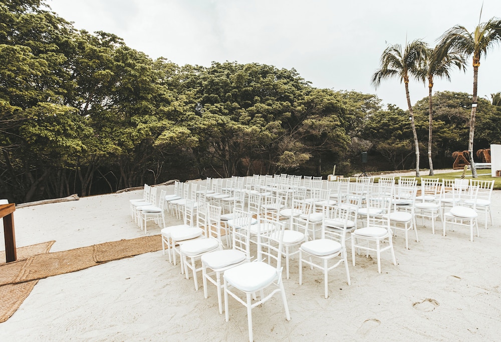 Outdoor wedding area