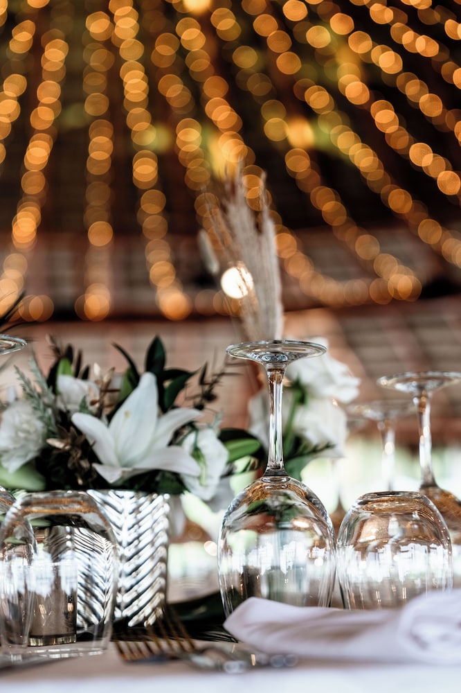 Outdoor wedding area