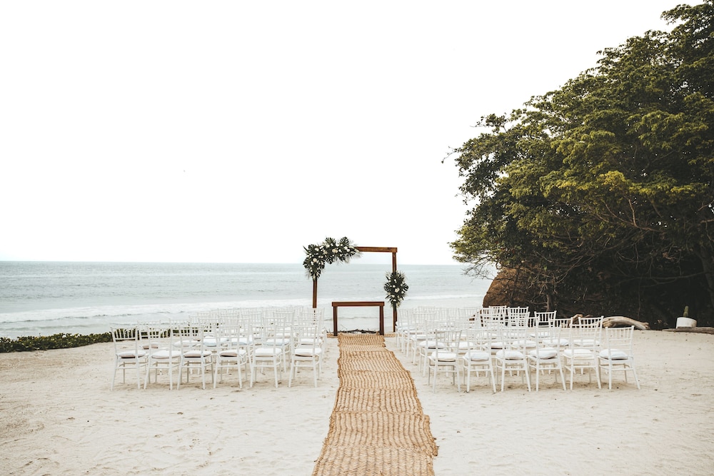 Outdoor wedding area