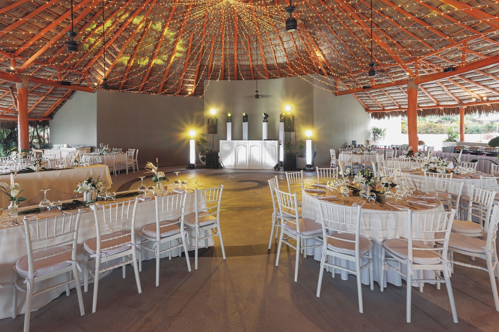 Outdoor wedding area