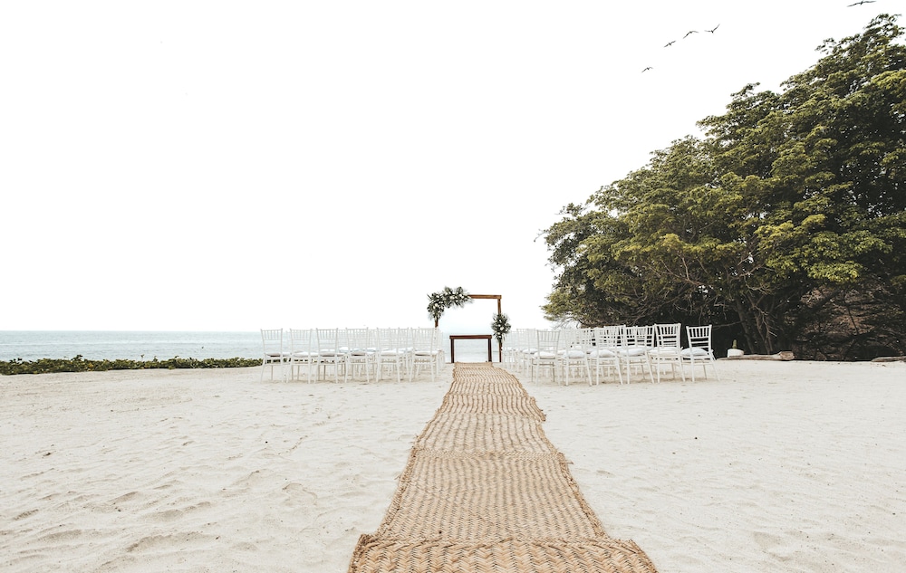 Outdoor wedding area
