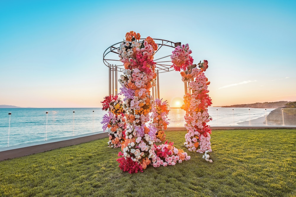 Outdoor wedding area