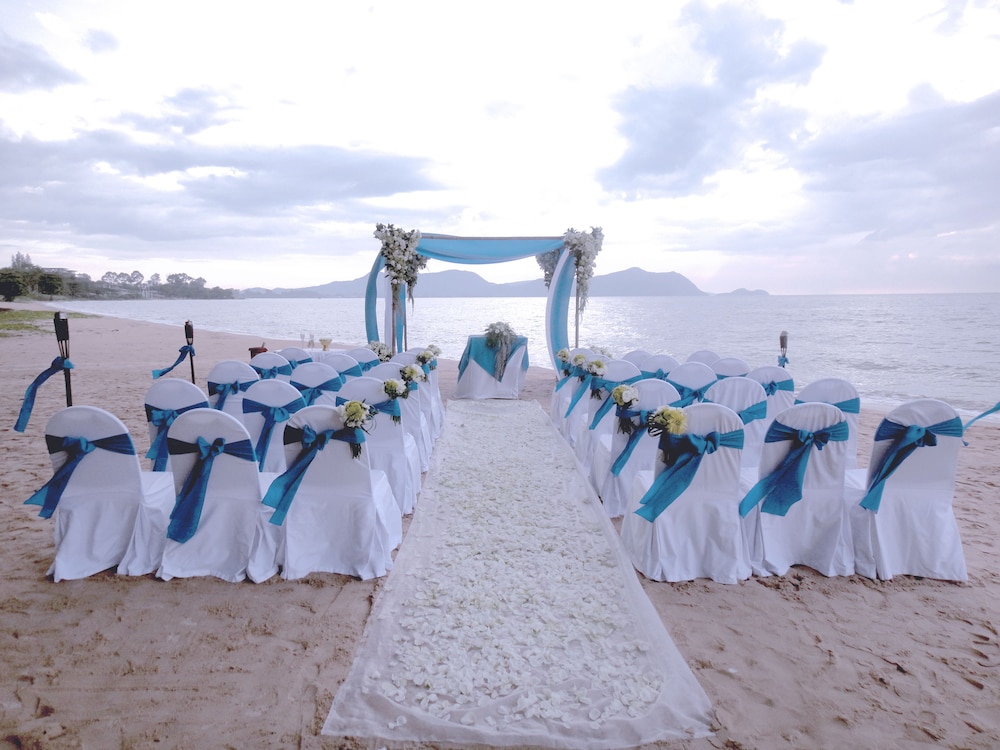 Outdoor wedding area