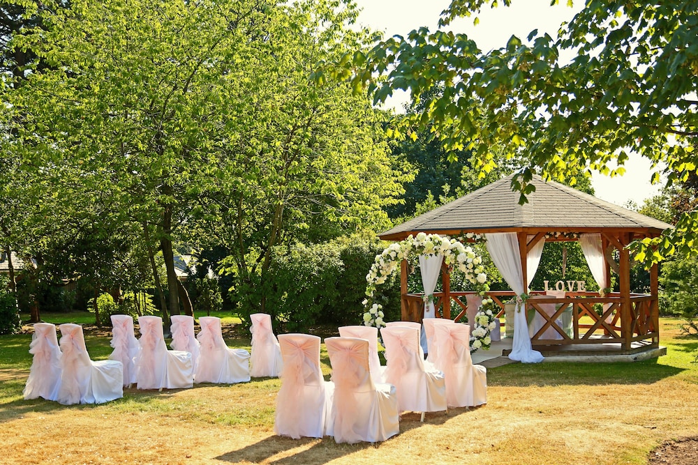 Outdoor wedding area