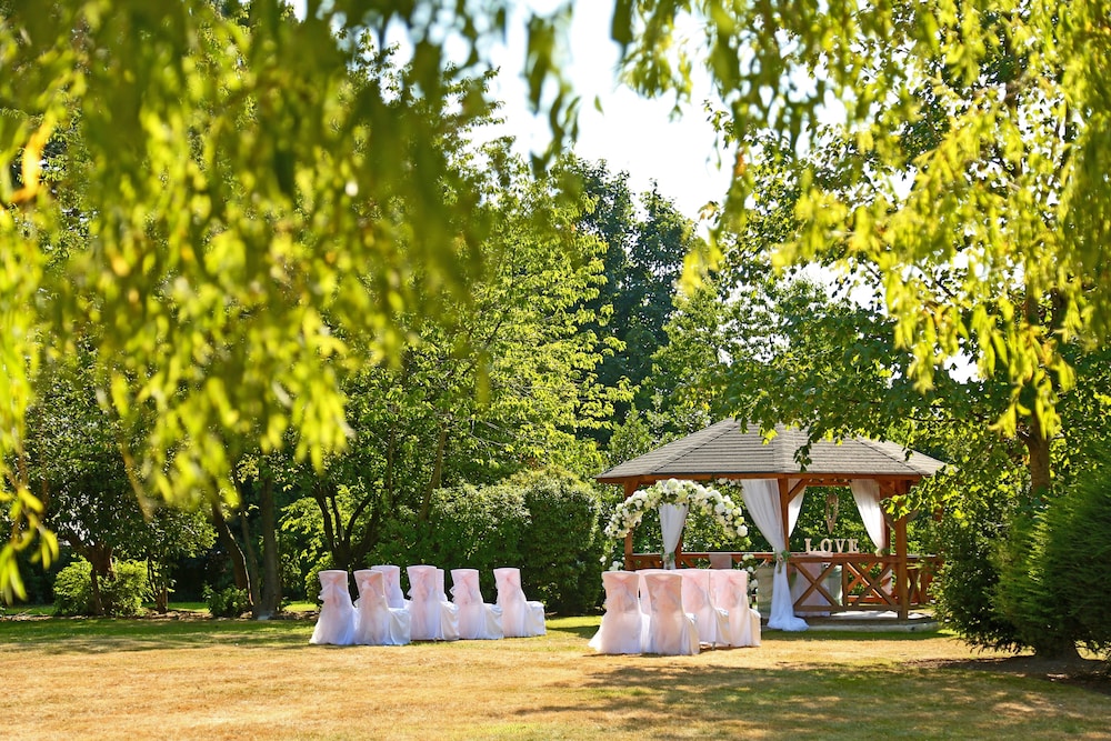 Outdoor wedding area