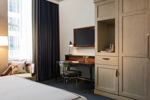 Two Queen Beds with Workspace
