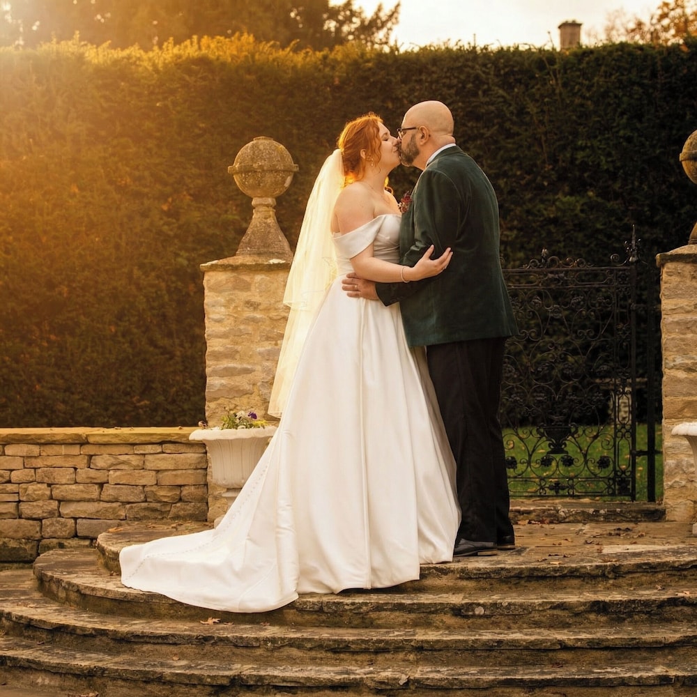 Outdoor wedding area