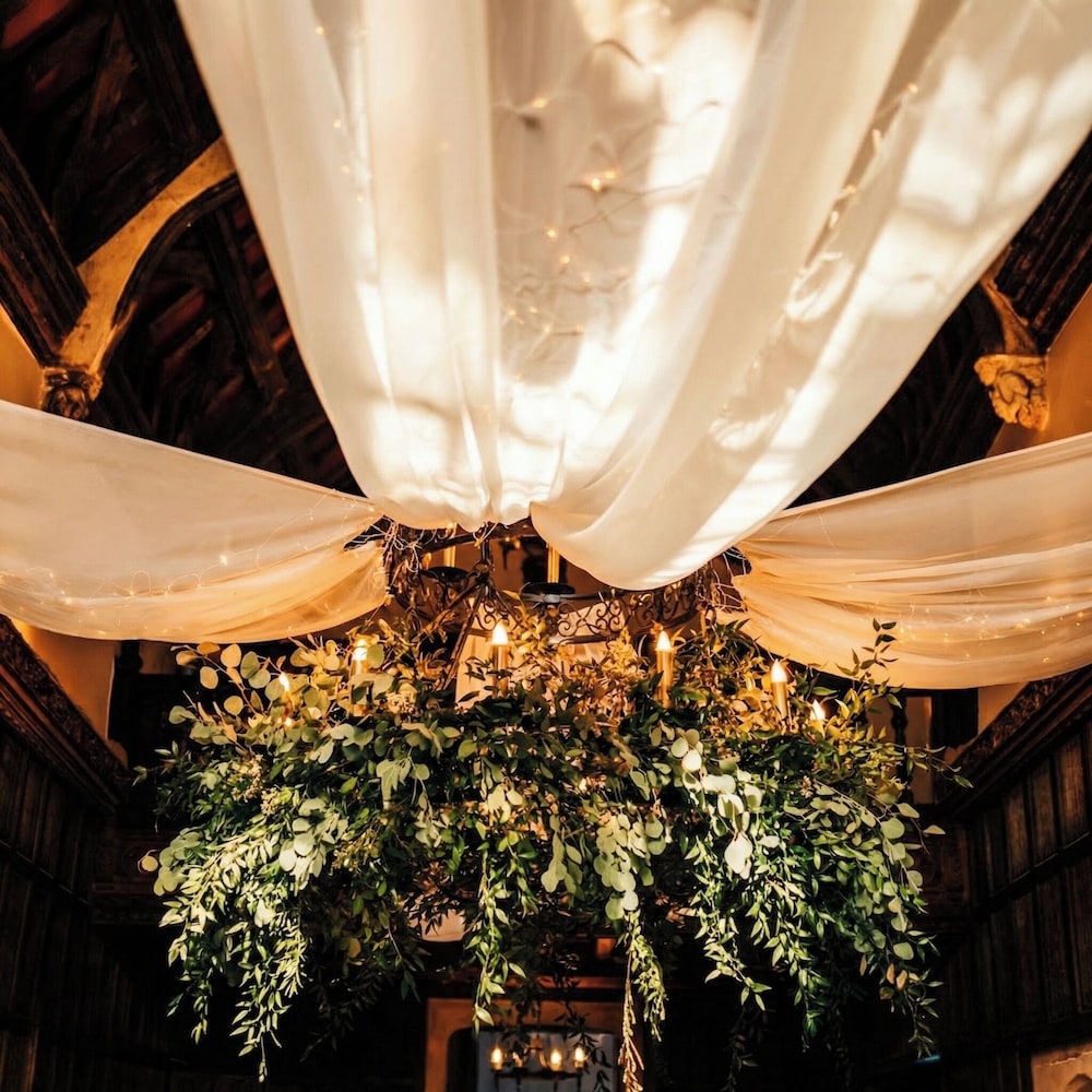 Outdoor wedding area