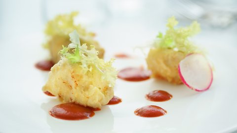 Sample of starter at Med Bistrot Restaurant