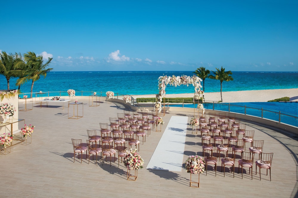 Outdoor wedding area