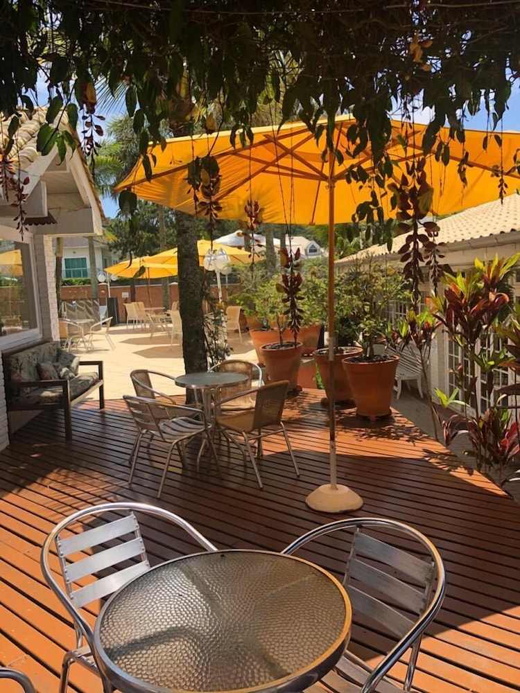 Outdoor banquet area