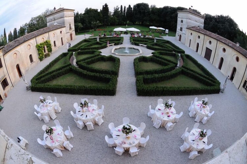 Outdoor banquet area