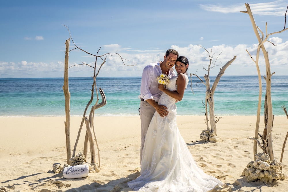 Outdoor wedding area