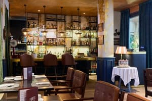thumbnail: A stylish dining room ready for service.