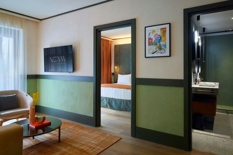 An inviting lounge zone in the Milano Suite.