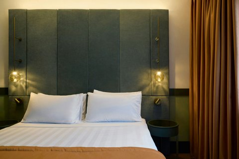 Warm and cozy Terrace Suite bedroom.