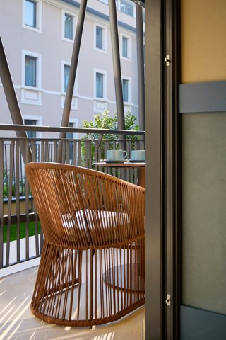 Chair detail on the Terrace Suite exterior.
