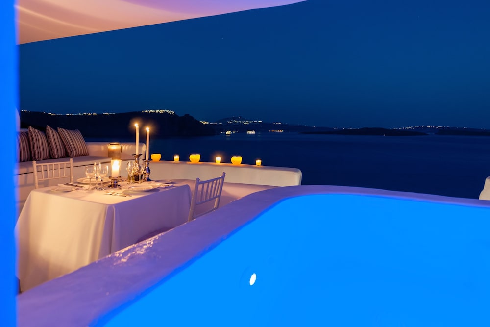Outdoor wedding area