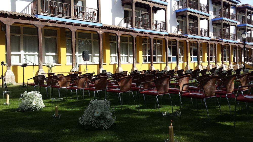 Outdoor wedding area