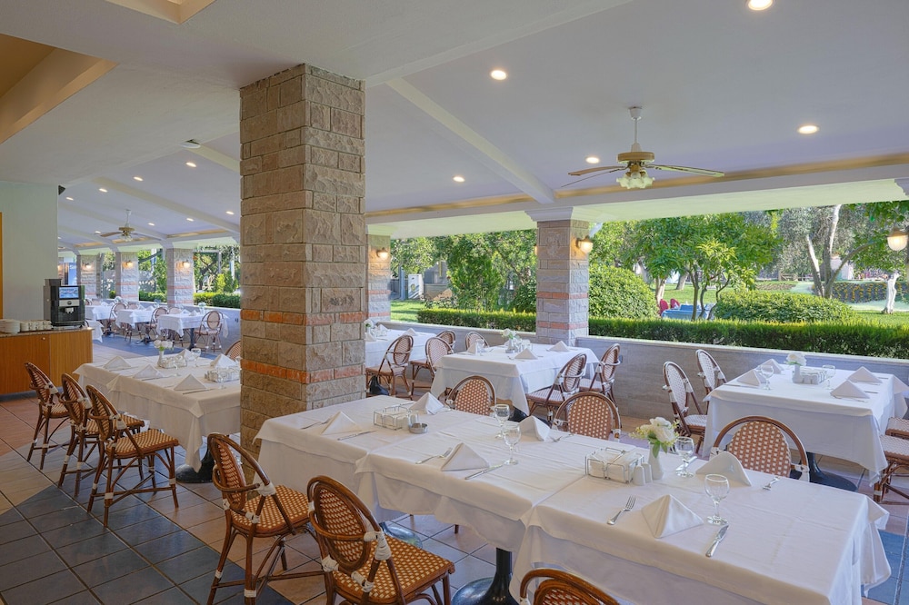 Outdoor banquet area