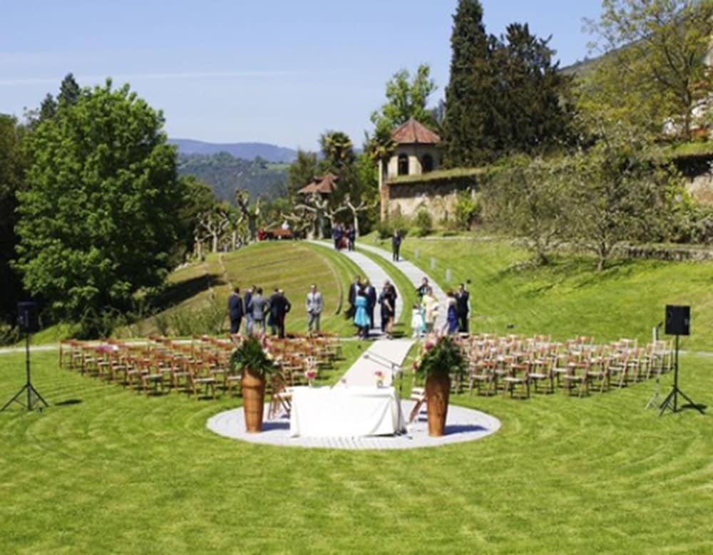 Outdoor wedding area