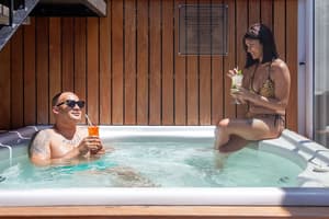 thumbnail: Outdoor spa tub
