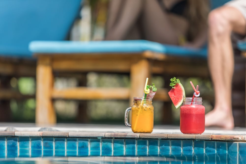 Poolside bar