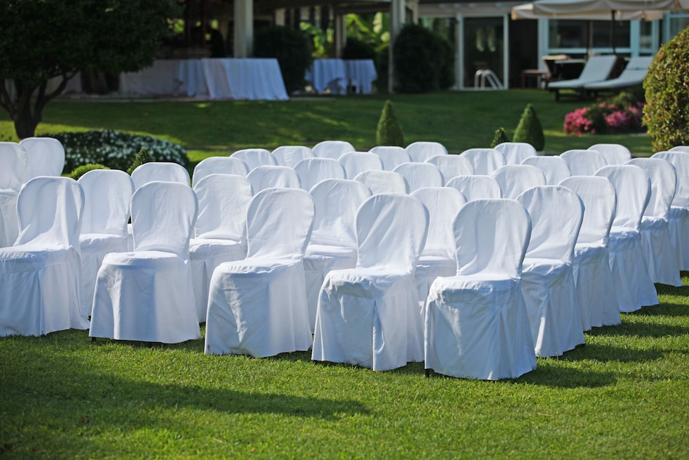Outdoor wedding area