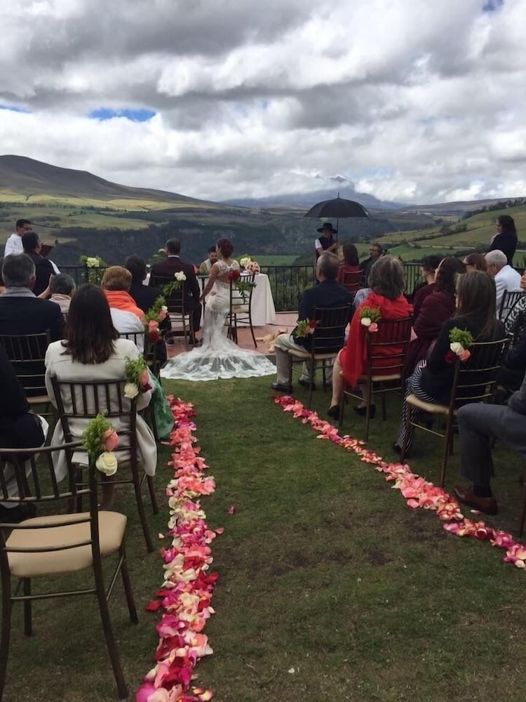 Outdoor wedding area