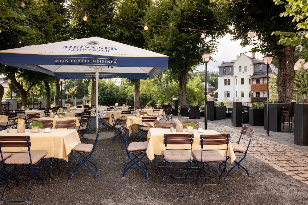 Outdoor wedding area