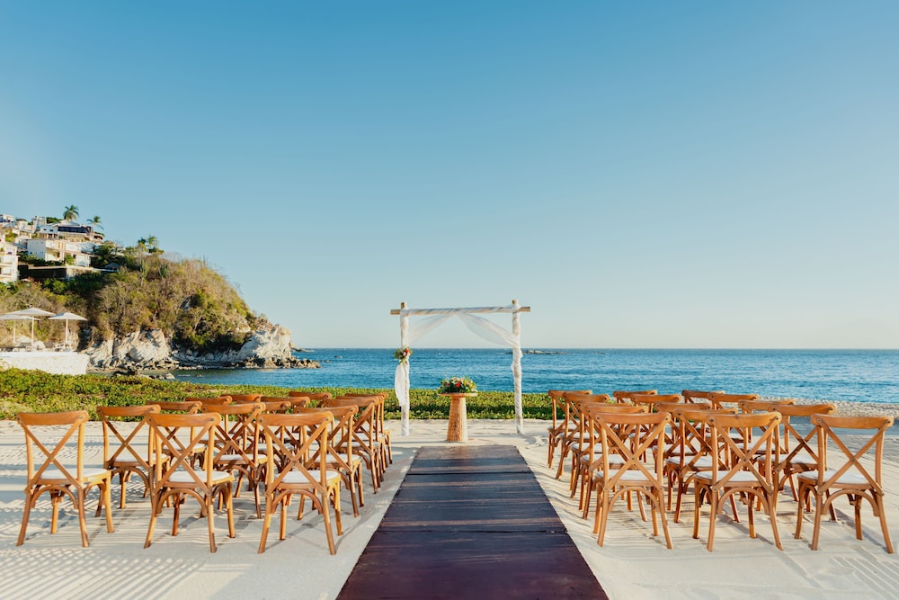 Outdoor wedding area