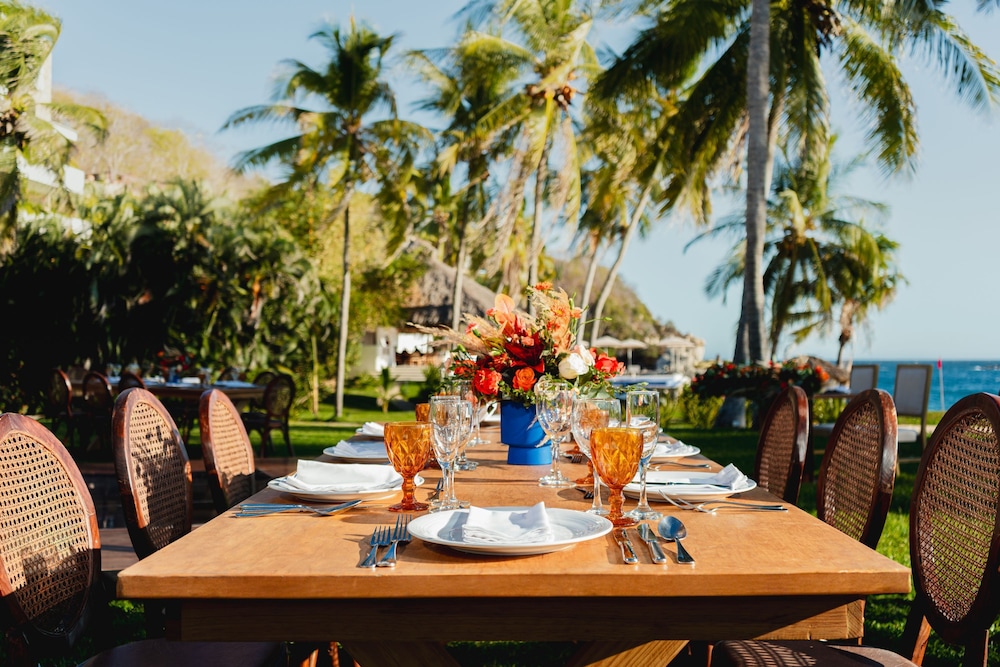 Outdoor wedding area