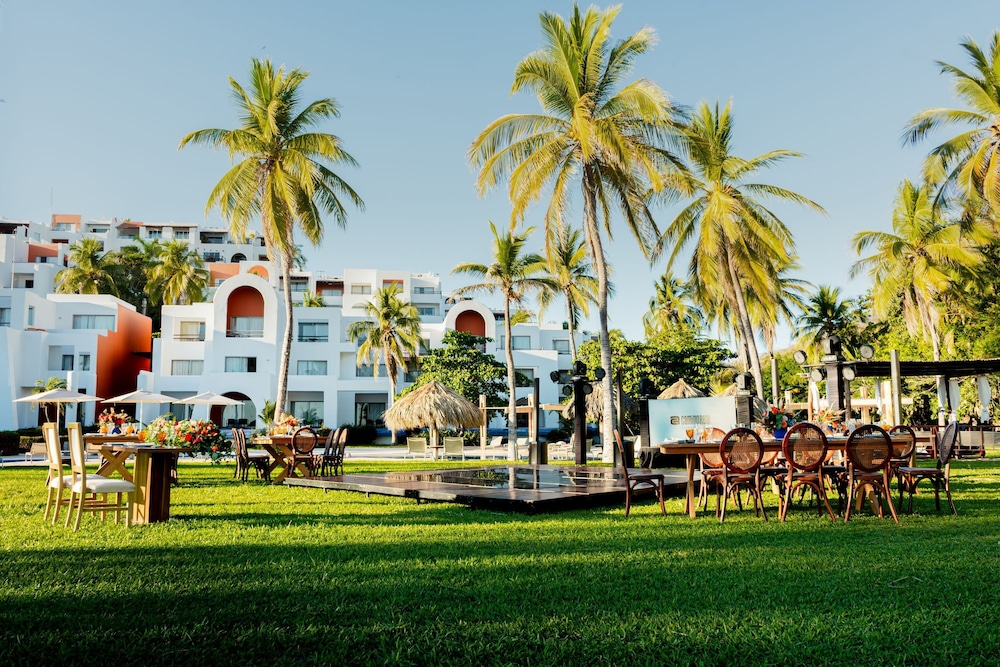 Outdoor wedding area