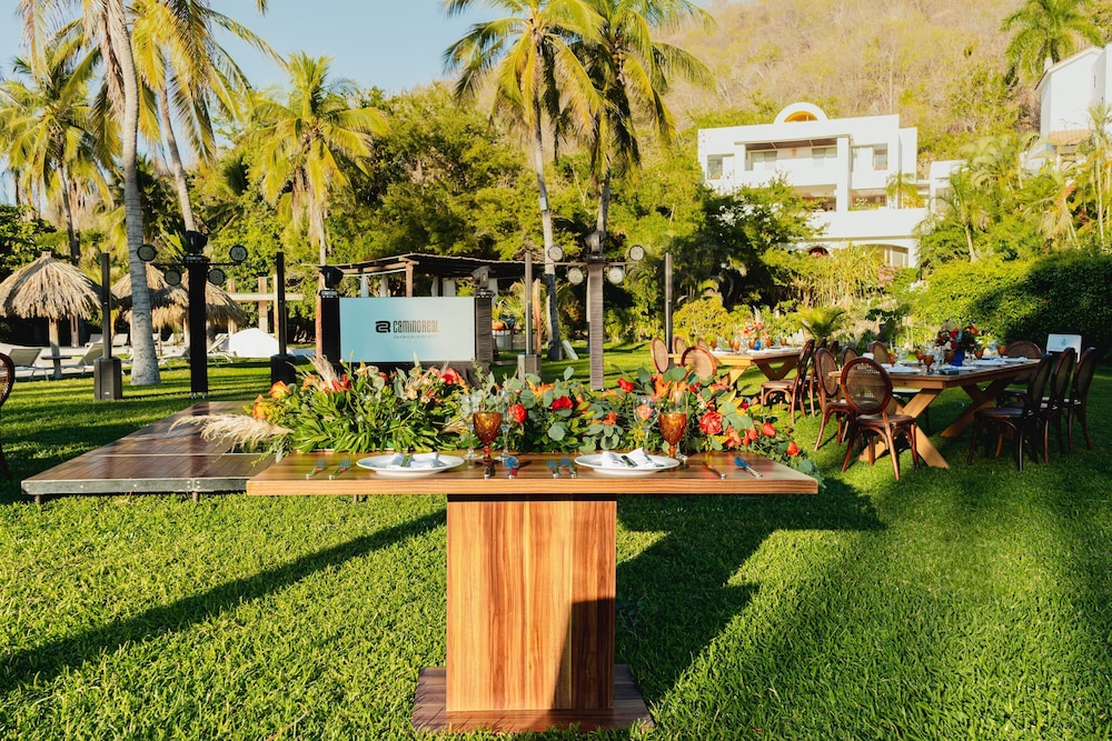 Outdoor wedding area