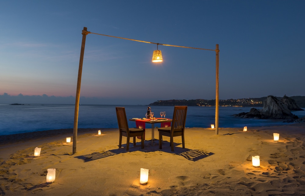 Outdoor banquet area